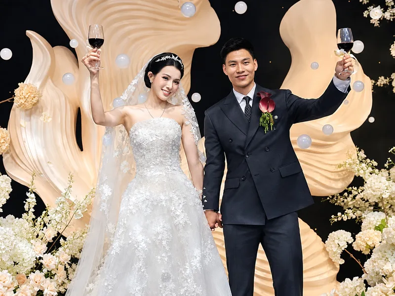 Đám cưới Văn Thanh và Bích Hạnh gây chú ý với chuỗi nghi lễ tại quê nhà và tiệc cưới có sự góp mặt của gia đình, bạn bè, đồng đội.